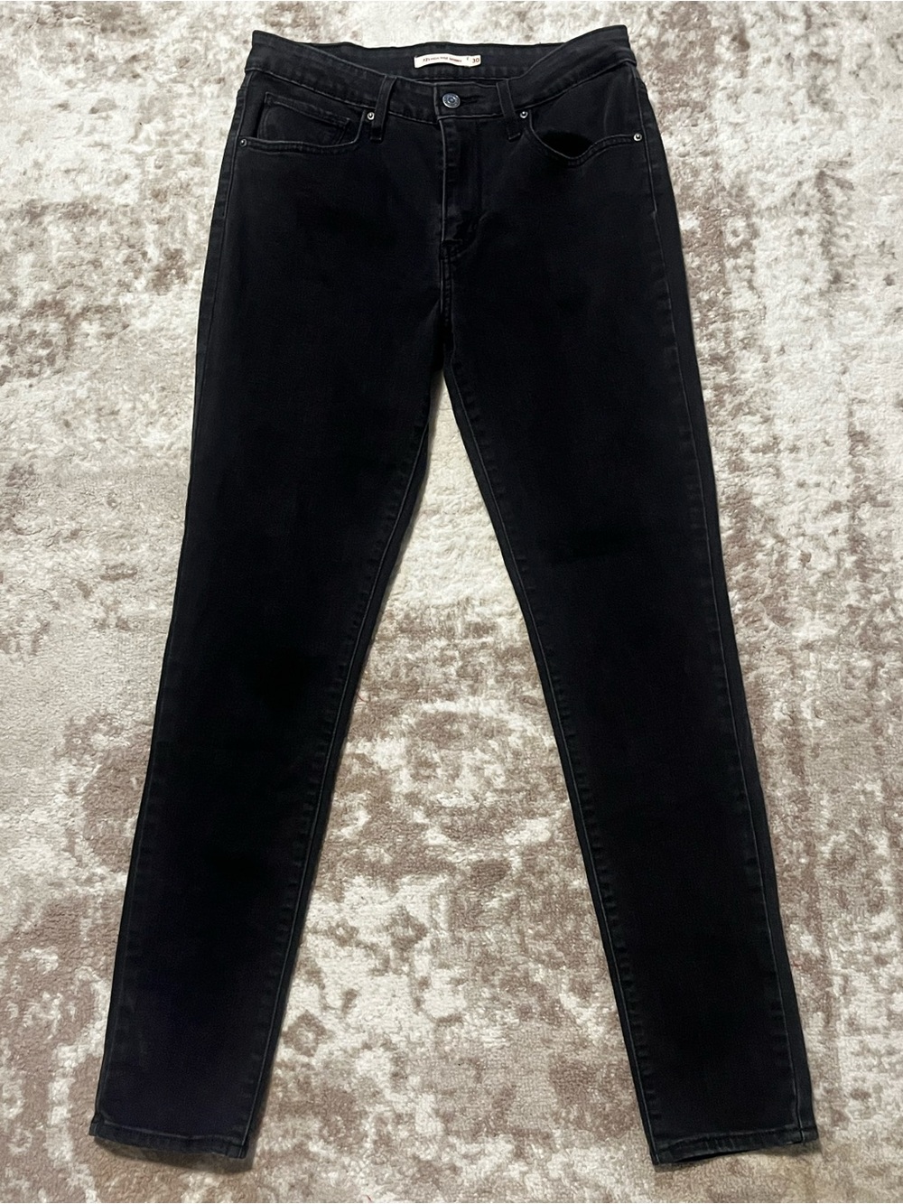 Levi's 721 High Rise Skinny Jeans Black Size 30